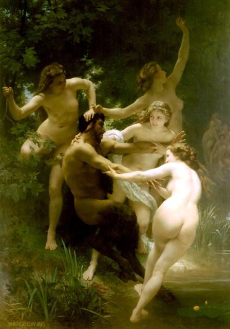 William-Adolphe Bouguereau (1825-1905) - Ninfas e Sátiro (1873)